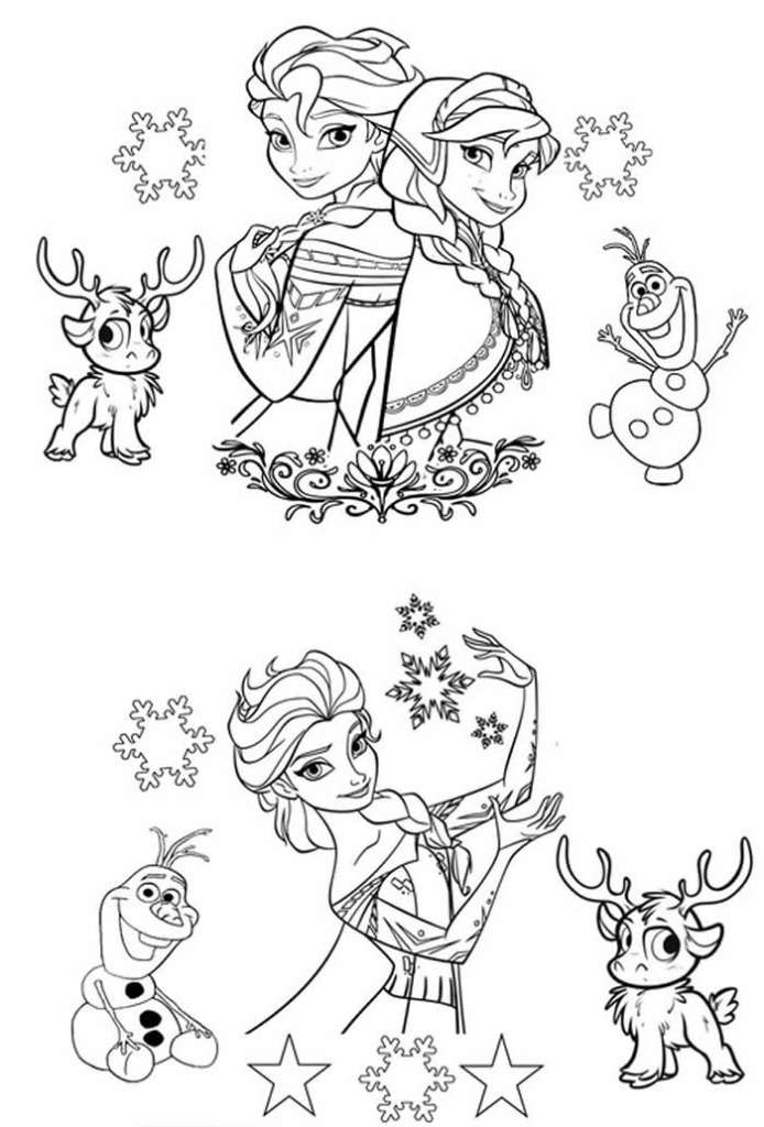 Coloriage Princesse Disney Elsa Et Anna La Reine Des Neiges Dessin Princesse  Disney à imprimer